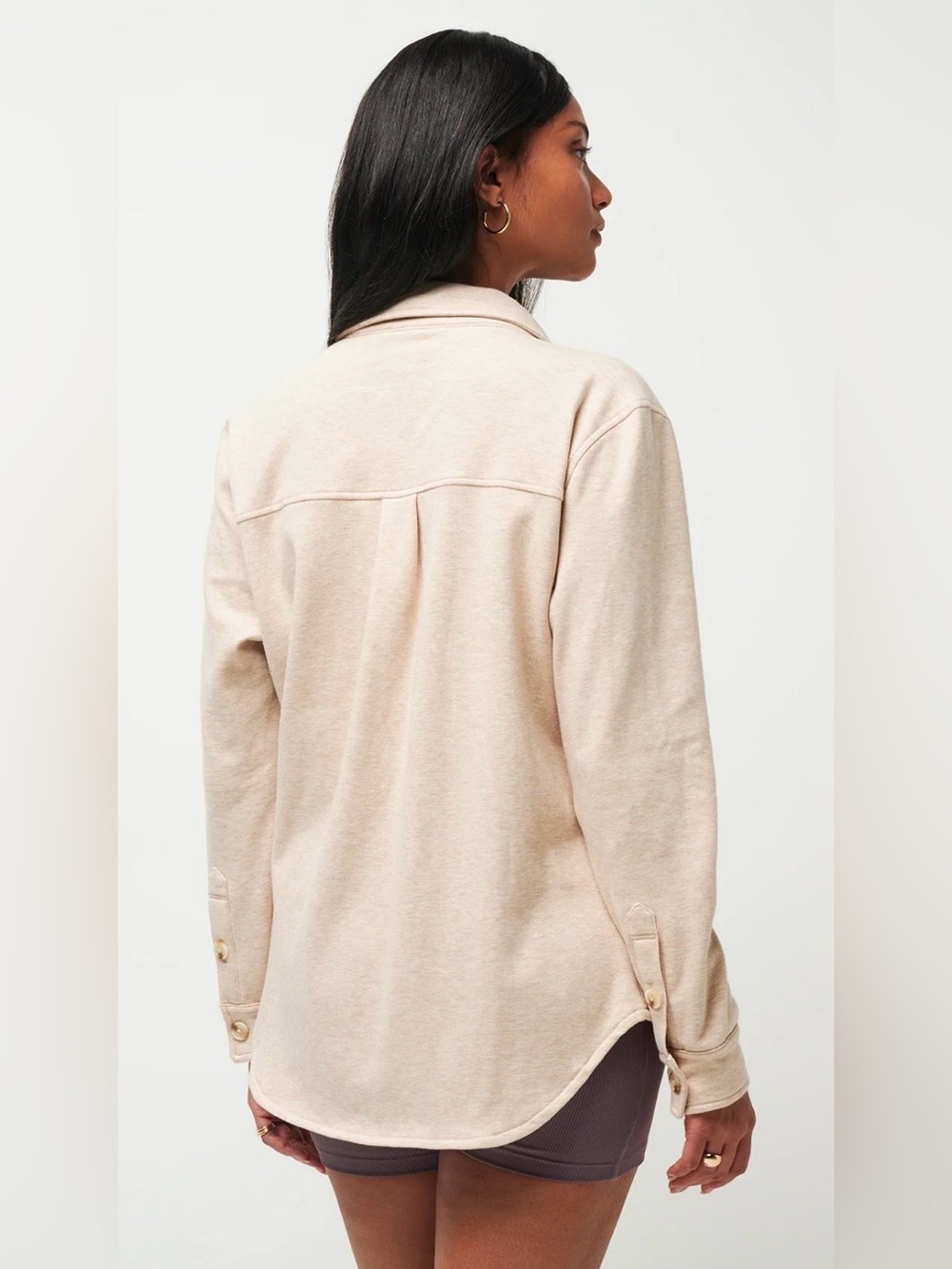 Travis Mathew cloud fleece shacket Button-Front Overshirt Jacket softstreme sma - Picture 3 of 13